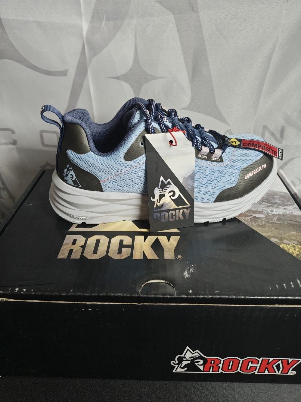 Rocky $160 Women's 6 Wide V Lite SR Athletix Composite Toe Work Sneaker NWB